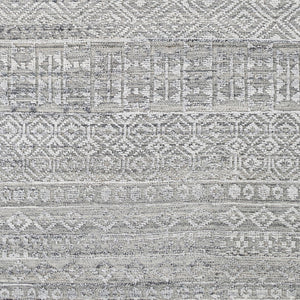 Surya Pompei Handmade 2' X 3' Southwestern Rustic Rug - Elegant Design, Durable & Eco-friendly! Charcoal Recycled Pet Yarn Ppi2304-23