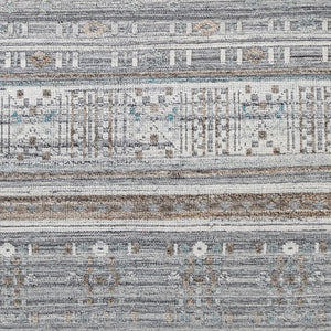 Surya Pompei Handmade 2' X 3' Southwestern Rustic Rug - Elegant Design, Durable & Eco-friendly! White Recycled Pet Yarn Ppi2305-23