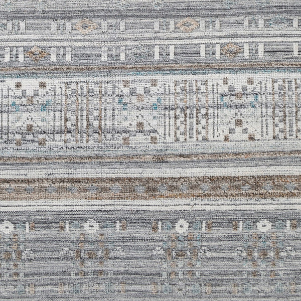 Surya Pompei Handmade 2' X 3' Southwestern Rustic Rug - Elegant Design, Durable & Eco-friendly! White Recycled Pet Yarn Ppi2305-23