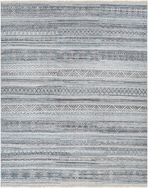 Surya Pompei Handmade 2' X 3' Southwestern Rustic Rug - Elegant Design, Durable & Eco-friendly! Dark Blue Recycled Pet Yarn Ppi2306-23