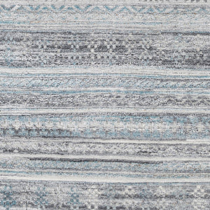 Surya Pompei Handmade 2' X 3' Southwestern Rustic Rug - Elegant Design, Durable & Eco-friendly! Dark Blue Recycled Pet Yarn Ppi2306-23