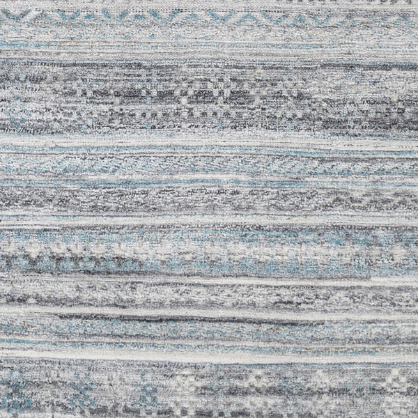 Surya Pompei Handmade 2' X 3' Southwestern Rustic Rug - Elegant Design, Durable & Eco-friendly! Dark Blue Recycled Pet Yarn Ppi2306-23