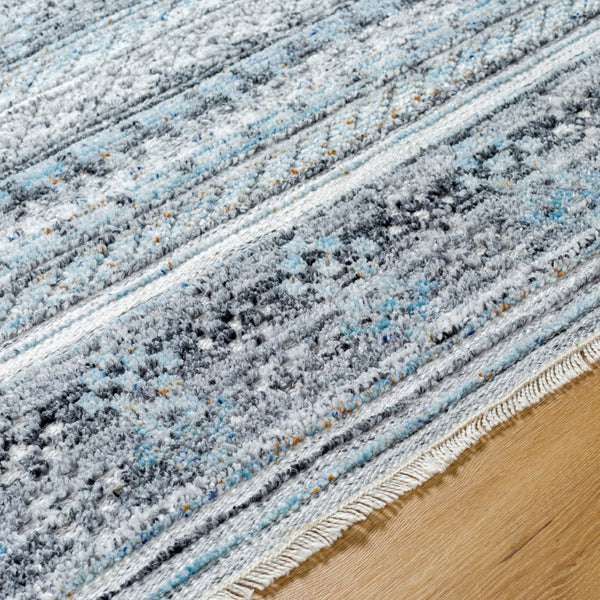 Surya Pompei Handmade 2' X 3' Southwestern Rustic Rug - Elegant Design, Durable & Eco-friendly! Dark Blue Recycled Pet Yarn Ppi2306-23