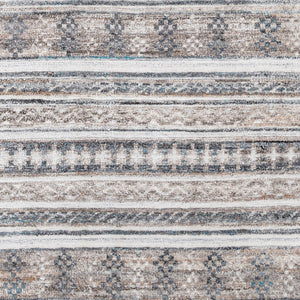 Surya Pompei Handmade 2' X 3' Southwestern Rustic Rug - Elegant Design, Durable & Eco-friendly! Off,White Recycled Pet Yarn Ppi2307-69