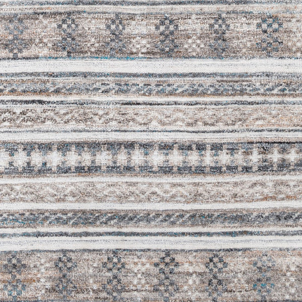 Surya Pompei Handmade 2' X 3' Southwestern Rustic Rug - Elegant Design, Durable & Eco-friendly! Off,White Recycled Pet Yarn Ppi2307-69