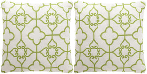 Safavieh Nadia Pillow Sweet Green / Cream PPL201A-2020-SET2