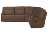 Parker House Parker Living Cooper - Shadow Brown 6 Piece Modular Manual Reclining Sectional Shadow Brown 100% Polyester (S) MCOO-PACKA-SBR