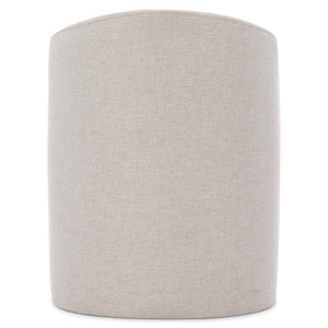 Bernhardt Bernhardt Finch Arm Chair Upholstered Neutral Fabric Curved Back Sloping Arms Casters Durable Comfort 303538