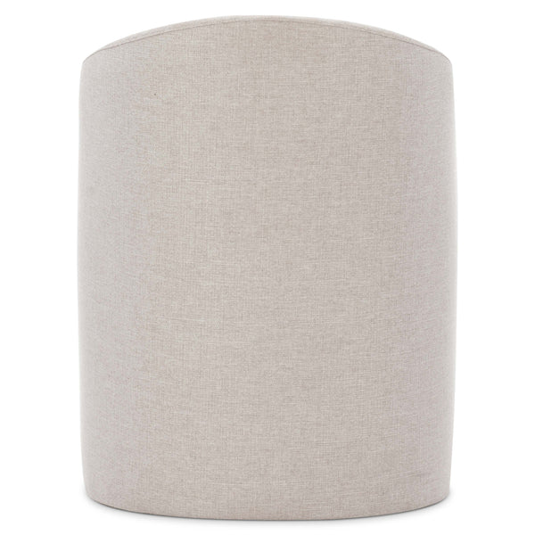 Bernhardt Bernhardt Finch Arm Chair Upholstered Neutral Fabric Curved Back Sloping Arms Casters Durable Comfort 303538