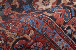 Feizy Rugs Rawlins Vintage-inspired Machine Made Polyester Oriental Rug With Intricate Patterns For Every Space Red,Orange,Blue Polyester Rln39hifrednvye76