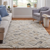 Feizy Rugs Anica Wool Hand Tufted Bohemian & Eclectic Rug Ivory/Gray/Black 12' x 15'
