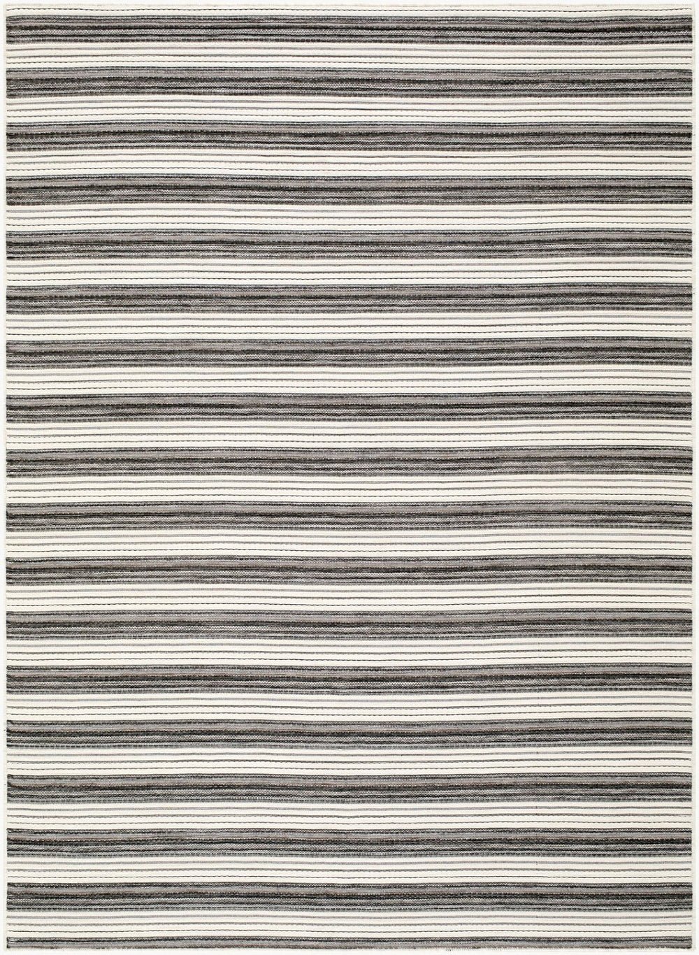 Livabliss Patio Plus Flat Weave Polypropylene Outdoor Rug Uv Resistant Washable Coastal Style Charcoal, Ivor 9' x 12' PPS2300-912