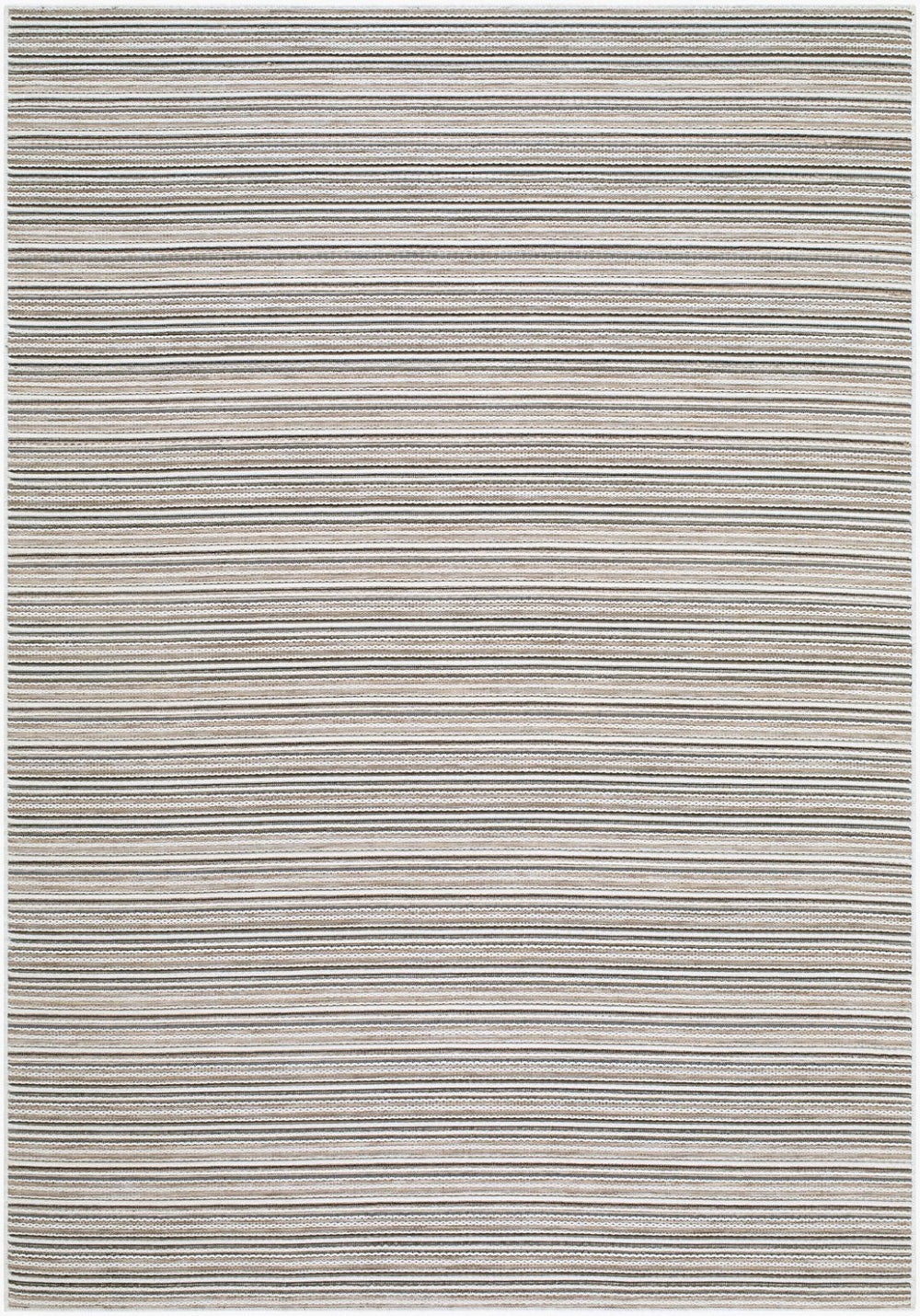 Livabliss Patio Plus Flatweave Polypropylene Outdoor Rug Woven in Turkey for Coastal Decks Taupe, Charcoal 9' x 12' PPS2301-912