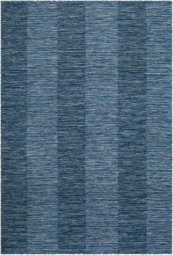 Livabliss Patio Plus Coastal Flatweave Polypropylene Outdoor Rug Turkey Woven Uv Resistant Denim, Slate 7'10" x 10' PPS2303-71010