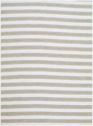Livabliss Patio Plus Outdoor Polypropylene Flatweave Rug Coastal Woven Turkey Weather Resistant Ivory, Taupe 10' x 13' PPS2306-1013