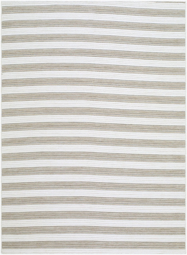 Livabliss Patio Plus Outdoor Polypropylene Flatweave Rug Coastal Woven Turkey Weather Resistant Ivory, Taupe 10' x 13' PPS2306-1013