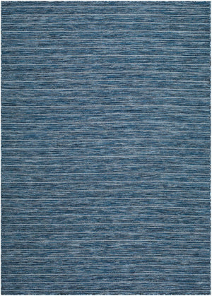 Livabliss Patio Plus Flatweave Polypropylene Outdoor Rug Coastal Traditional Uv Resistant Denim Blue, Sla 9' x 12' PPS2309-912