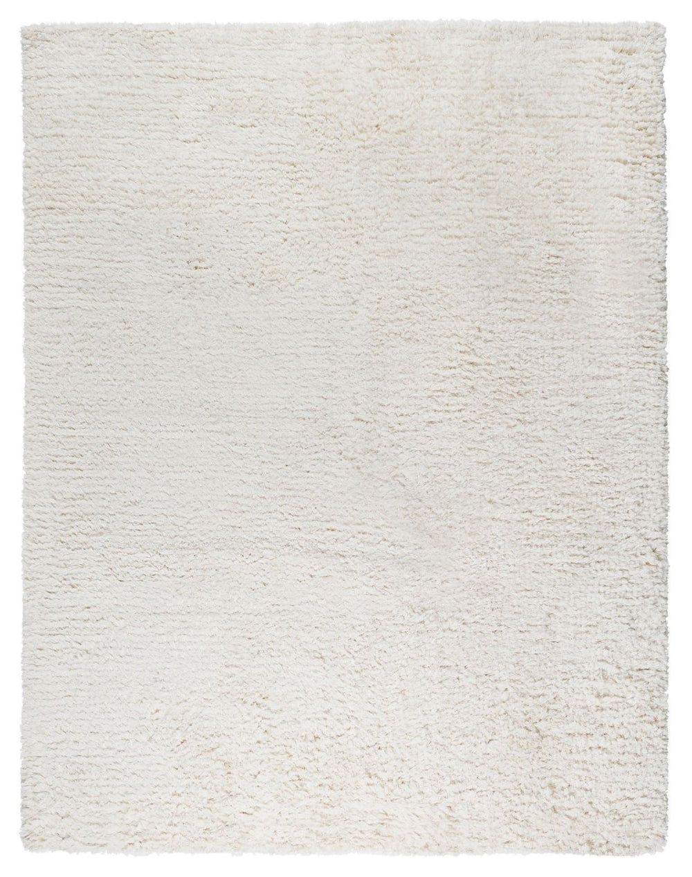 Pasargad Home Paris Shag Collection Luxurious Hand-woven Area Rug - Soft Ivory For Chic Spaces   Ppsr-13121 10x14