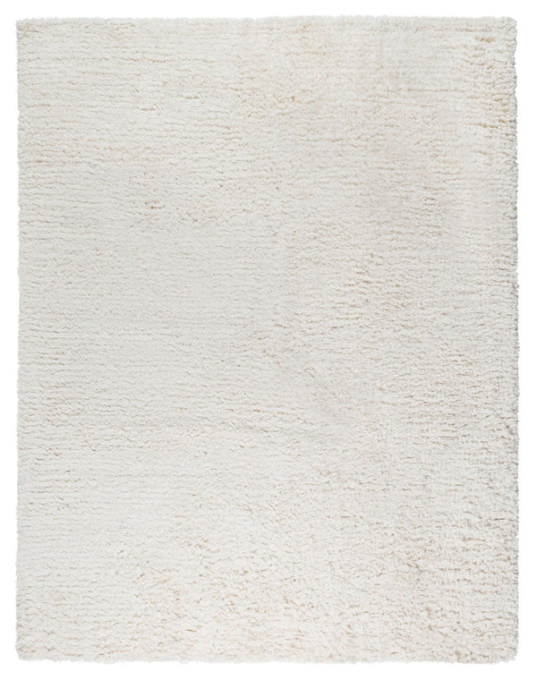 Pasargad Home Paris Shag Collection Luxurious Hand-woven Area Rug - Soft Ivory For Chic Spaces   Ppsr-13121 10x14