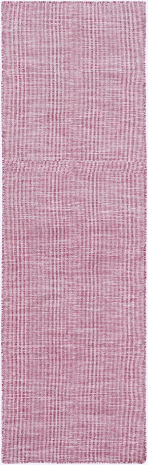Surya Pipton Ppt-6000 2'6" X 8' Handmade Wool & Cotton Rug – Durable, Modern Decor With Natural Charm Plum Wool,Cotton Ppt6000-268