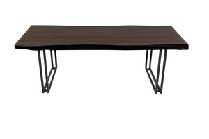 Porter Designs Porter Manzanita Live Edge Solid Sheesham Wood Coffee Table - Artisan Crafted, Sustainable Design Gray Wood 05-196-02-4630w-kit