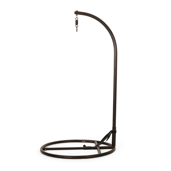 English Elm Christopher Knight Home® - HANGING Powder-Coated Iron Hammock Chair Stand — Portable, Secure Indoor/Outdoor Base for Easy Setup and Comfort 62075.00HNGBRN