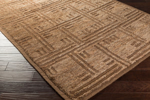 Surya Papyrus Handmade 2' X 3' Wool And Jute Rug – Luxurious Texture, Durable, And Perfect For Your Home! Dark Brown Wool,Jute Ppy4900-3353