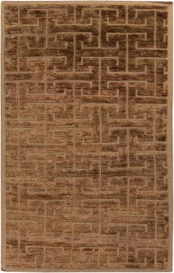 Surya Papyrus Handmade 2' X 3' Wool And Jute Rug – Luxurious Texture, Durable, And Perfect For Your Home! Dark Brown Wool,Jute Ppy4901-23