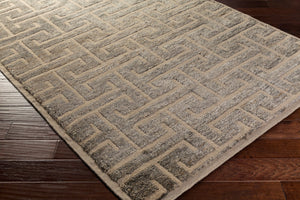 Surya Papyrus Handmade 2' X 3' Wool And Jute Rug – Luxurious Texture, Durable, And Perfect For Your Home! Pale Blue Wool,Jute Ppy4907-23