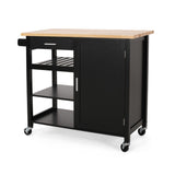 Christopher Knight Home® - Noble House - Westcliffe Contemporary Kitchen Cart with Wheels