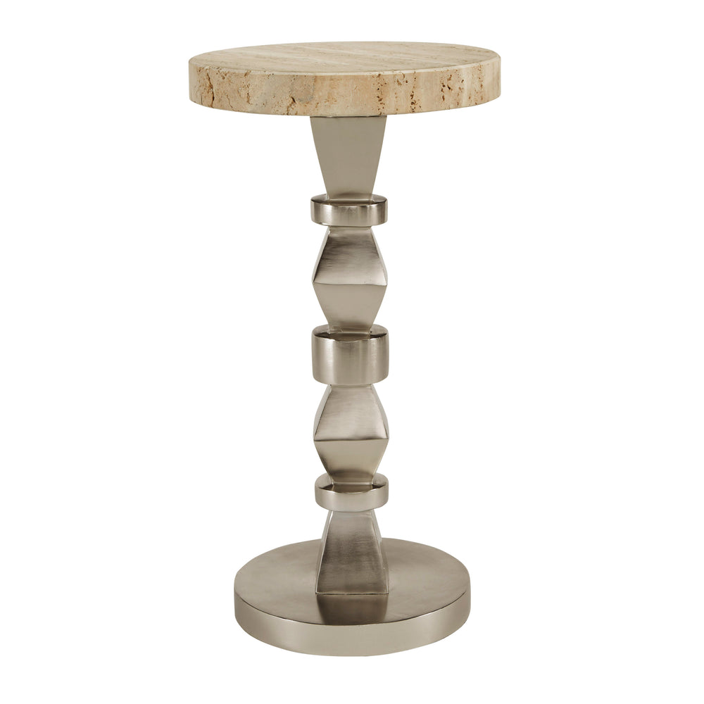 Pulaski Furniture Contemporary Marble Top Spot Table - Elegant Accent For Modern Living, Versatile Design & Luxury Appeal Multi Marble P301782-pulaski
