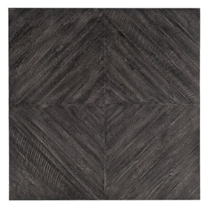 Hooker Furniture St. Armand Solid Acacia Square Cocktail Table With Distressed Finish And Brushed Pewter Metal Base For Rustic-Modern Living Blacks 5601-80112-BLK