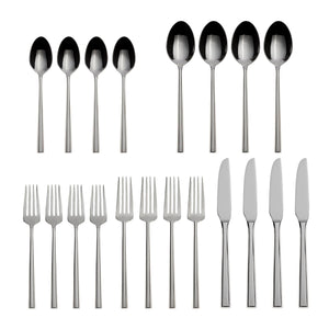 Lenox Oneida Diameter 20 Piece Fine Flatware Set, Service for 4 Metallic, STAINLESS METAL F017020AA