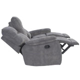 Parker House Cooper - Shadow Grey Manual Glider Reclining Sofa And Two Recliners Grey 100% Polyester (S) Mcoo-311-sgr