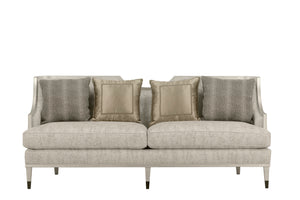 A.R.T. Furniture Harper Modern Sofa - Stylish New Traditional Design With Elegant Curved Arms And Plush Cushions Gray, Silver Wood,Foam,Down,Fabric,Metal 161501-7127aa