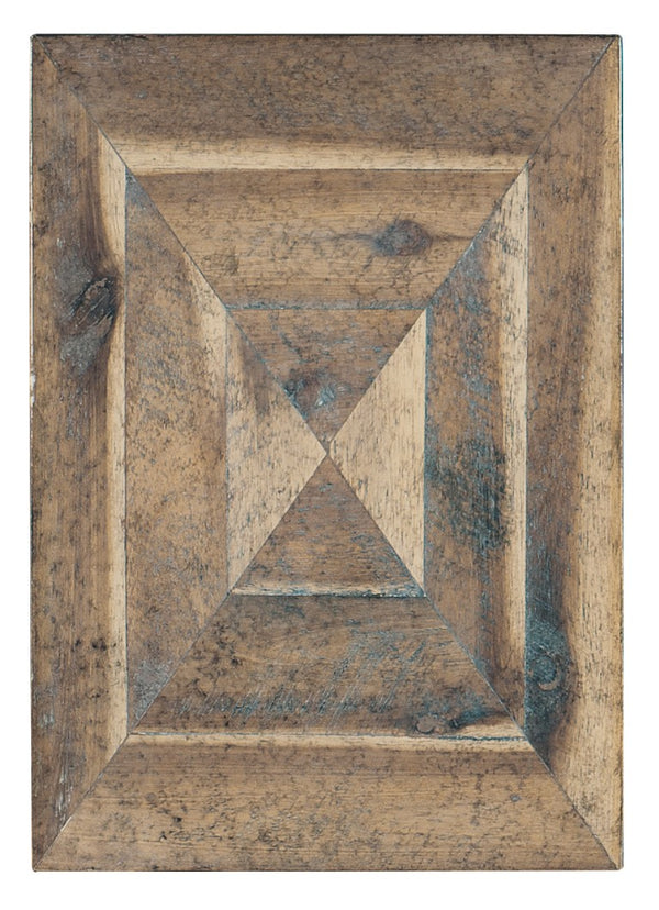 Hooker Furniture St. Armand Chairside Table With C-Shaped Slide-Over Design, Acacia Wood Top & Pewter Metal Base Light Wood 5601-80115-LTWD