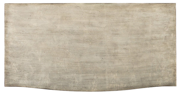 Hooker Furniture Sanctuary Gemme Two Drawer Nightstand With Eglomise Back, Cedar & Felt Liners, Built-In Power (Platinum) 5875-90015-95