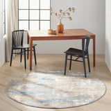 Nourison Calvin KleinCK950 Rush CK951 Machine Made Power-loomed No Border Indoor Only Modern  Rug Blue Beige, Blue Beige High Pile, 100% Polypropylene,Low Pile, 100% Polyester 99446818812