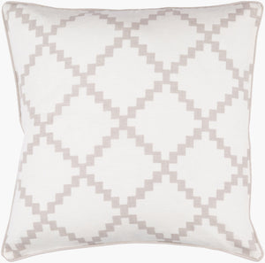 Surya Parsons 18"L X 18"W Accent Pillow - Chic Indian Linen Design For Modern Home Decor & Comfort Taupe Linen Pr002-1818d