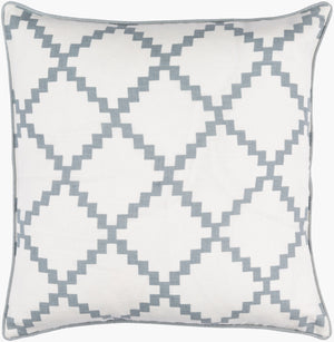 Surya Parsons 18"L X 18"W Accent Pillow - Chic Indian Linen Design For Modern Home Decor & Comfort Blue Linen Pr003-1818