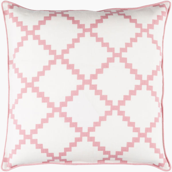 Surya Parsons 18"L X 18"W Accent Pillow - Chic Indian Linen Design For Modern Home Decor & Comfort Mauve Linen Pr006-1818d