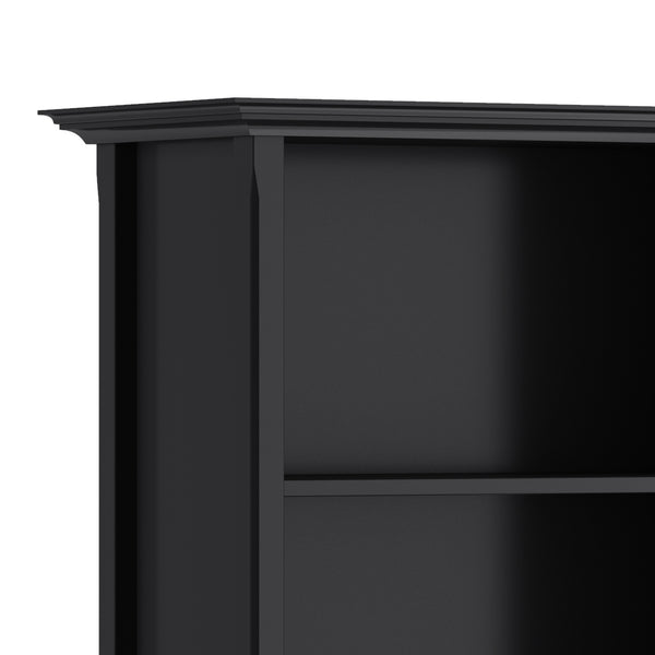 English Elm Amherst 30-Inch Solid Wood Bookcase - Stylish 5-Shelf Storage In Durable Black Finish For Any Room B136P158326