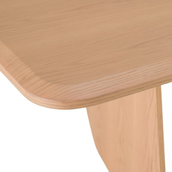VIG Furniture Prado Modern White Oak Dining Table — Seats 6, Solid & Veneer Construction, Sleek Rectangular Design For Entertaining VGOD-LZ-403DT