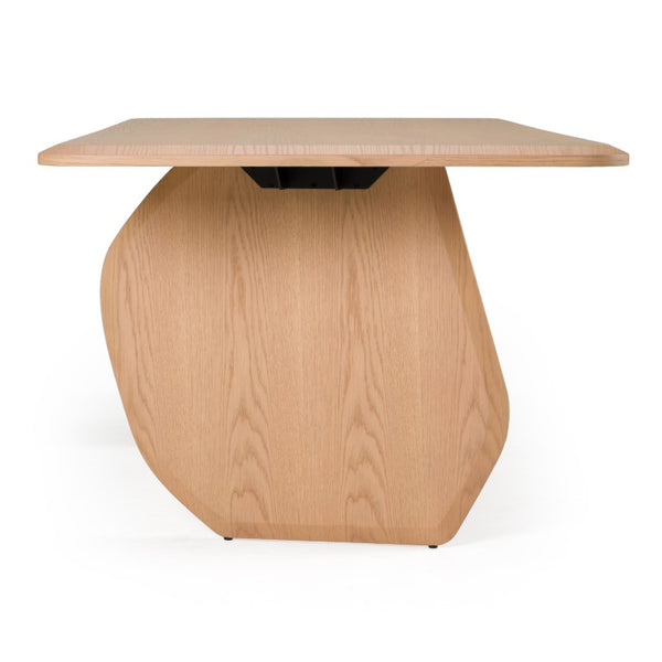 VIG Furniture Prado Modern White Oak Dining Table — Seats 6, Solid & Veneer Construction, Sleek Rectangular Design For Entertaining VGOD-LZ-403DT