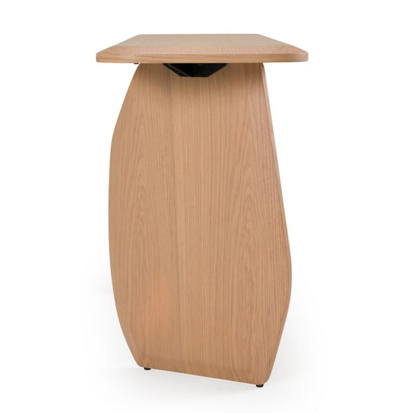 VIG Furniture Prado White Oak Console Table — Modern 63" Slim Entry & Sofa-Back Table, Durable Veneer Finish VGOD-LZ-403CN