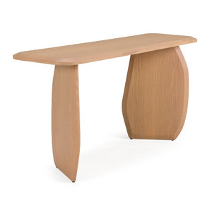 VIG Furniture Prado White Oak Console Table — Modern 63" Slim Entry & Sofa-Back Table, Durable Veneer Finish VGOD-LZ-403CN