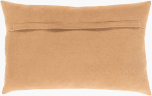 Surya Porcha 16"L X 24"W Luxurious Cotton Lumbar Pillow - Unique Textured Accent For Any Room Decor Mauve Cotton,Cotton Prc003-1624d