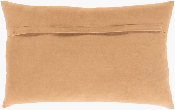Surya Porcha 16"L X 24"W Luxurious Cotton Lumbar Pillow - Unique Textured Accent For Any Room Decor Mauve Cotton,Cotton Prc003-1624d