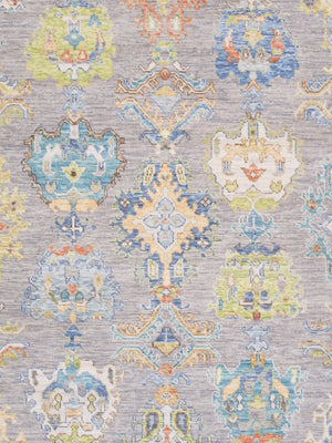 Pasargad Home Oushak Hand-knotted Wool Area Rug: Timeless Floral Elegance For Any Room Decor   Pre-10031 10x14