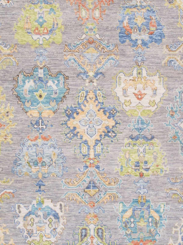Pasargad Home Oushak Hand-knotted Wool Area Rug: Timeless Floral Elegance For Any Room Decor   Pre-10031 10x14